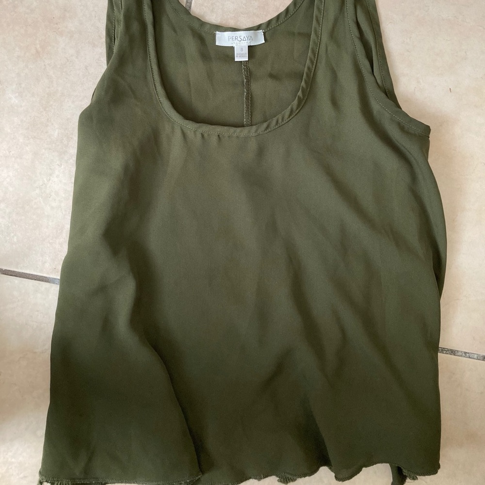 A sleeveless crop top